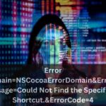 Error Domain=NSCocoaErrorDomain&ErrorMessage=Could Not Find the Specified Shortcut.&ErrorCode=4